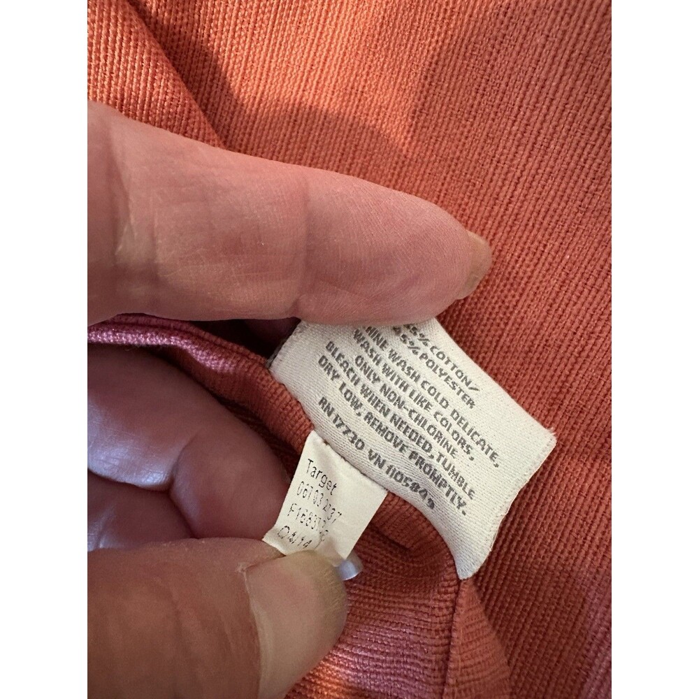 Threshold Table Cloth Large Rectangle Rust Color - Picture 5 of 6